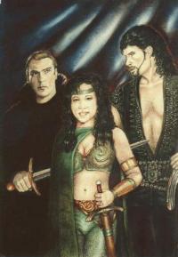 Hades, Kiari, Ares aka Kiari's Portrait by Sophia Kelly Shultz